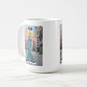 Coole Mädchen-Straßenmode Kaffeetasse (Vorderseite Links)