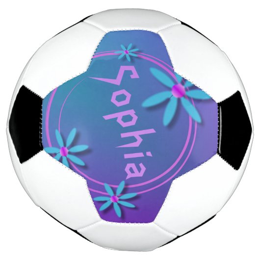 Coole Mädchen und Spaß Personalisiert Fußball (Gedreht)