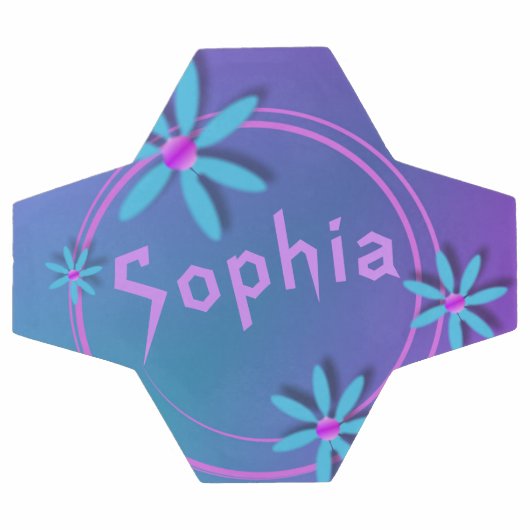 Coole Mädchen und Spaß Personalisiert Fußball (Flach)