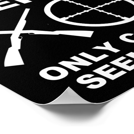 Coole Mädchen wie Jagd Funny Junting Poster blass (Ecke)