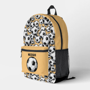 Coole Mädchenfußballsportarten tragen Namen Bedruckter Rucksack