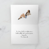 COOLE MÄDCHENKARTE DANKESKARTE (Innenseite)