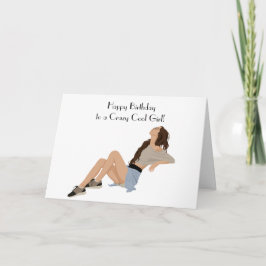 COOLE MÄDCHENKARTE DANKESKARTE