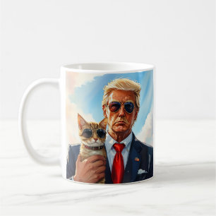 Coole MAGA Cat TRUMP mit einer katzenniedlichen So Kaffeetasse