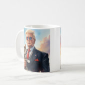 Coole MAGA Cat TRUMP mit einer katzenniedlichen So Kaffeetasse (Vorderseite Links)