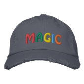 Coole MAGIC-Farbbriefe Bestickte Baseballkappe (Vorderseite)