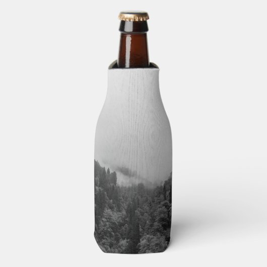Coole, magische Nebelnatur Flaschenkühler (Flaschenvorderseite)