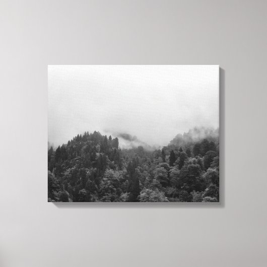 Coole, magische Nebelnatur Leinwanddruck (Vorderseite)