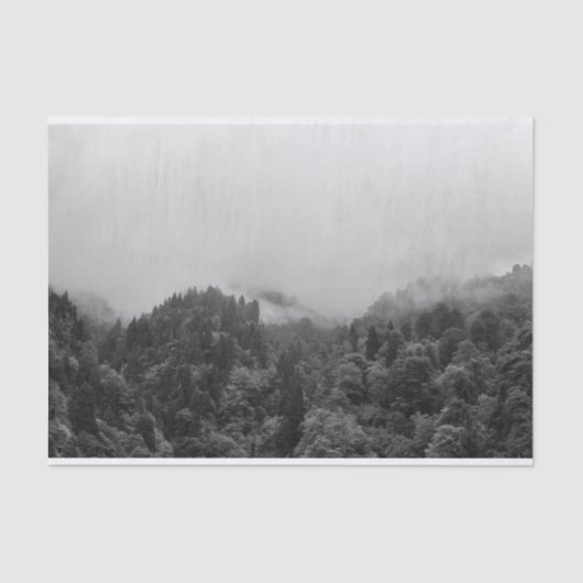 Coole, magische Nebelnatur Seidenpapier (Vorderseite)