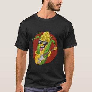 Coole Mais spielt Gitarre Sonnenbrille Rock T-Shirt