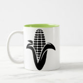 Coole Maiskörner Zweifarbige Tasse (Links)