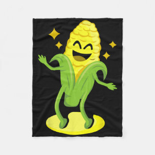 Coole Maiskunst Männer Bauer Tanzkorn auf Cob Fleecedecke