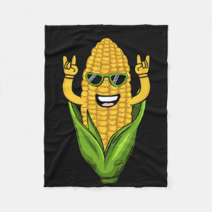 Coole Maiskunst Männer Bauer Tanzkorn auf Cob Fleecedecke