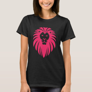Coole majestic Lion Head pink Wildlife T-Shirt