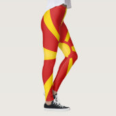 Coole Makedonien-Fahne Leggings (Rechts)
