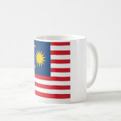 Coole malaiische Flagge Kaffeetasse (VorderseiteRechts)