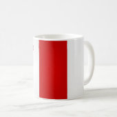 Coole maltesische Flagge Kaffeetasse (VorderseiteRechts)
