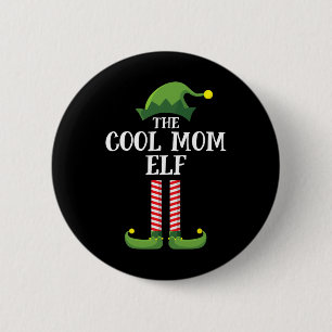 Coole Mama Elf Matching Familiengruppe Weihnachts- Button