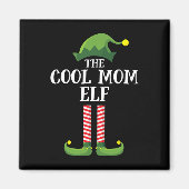 Coole Mama Elf Matching Familiengruppe Weihnachts- Magnet (Vorne)