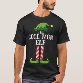 Coole Mama Elf Matching Familiengruppe Weihnachts- T-Shirt