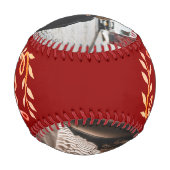 Coole Mama Handschrift Mutter Rotes Foto Baseball (Rückseite)