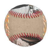 Coole Mama Handschrift Mutter rustikales Beige Fot Baseball (Rückseite)