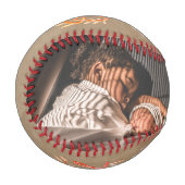 Coole Mama Handschrift Mutter rustikales Beige Fot Baseball (Vorderseite Links)