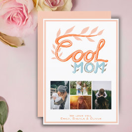 Coole Mama Handschrift Muttertag 4 Foto Feiertagskarte