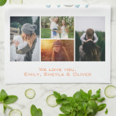 Coole Mama Handschrift Muttertag 4 Foto Geschirrtuch (Gefaltet)