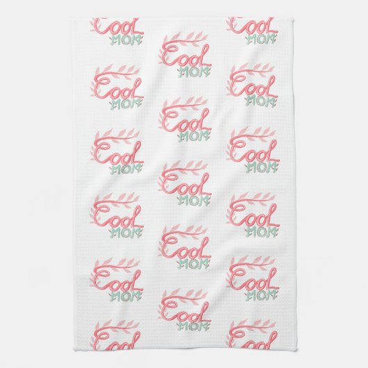 Coole Mama Handschrift Muttertag Geschirrtuch (Vertikal)