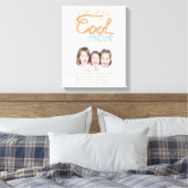 Coole Mama Handschrift Muttertagsbuch Foto Leinwanddruck (Insitu (Schlafzimmer))