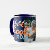 Coole Mama Handschrift Muttertagsbuch Foto Tasse (Vorderseite Links)