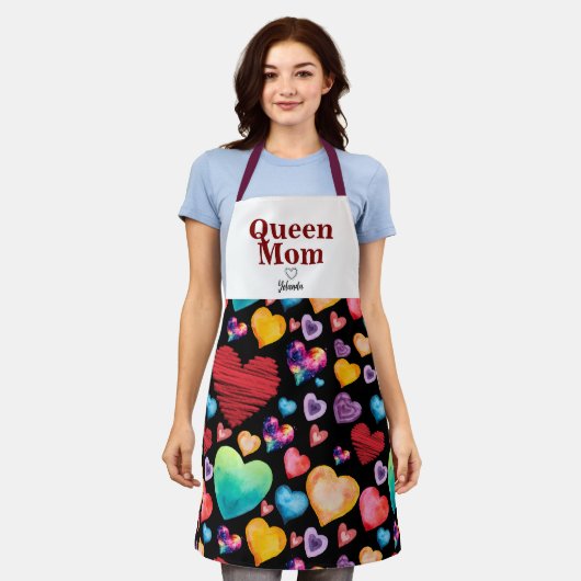 Coole Mama Herz Schürze (Getragen)