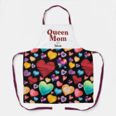 Coole Mama Herz Schürze (Vorderseite)