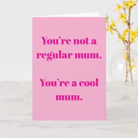 Coole Mama Karte (Gelbe Blume)