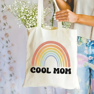 Coole Mama Rainbow Tote Bag, Retro-Geschenk für Ma Tragetasche