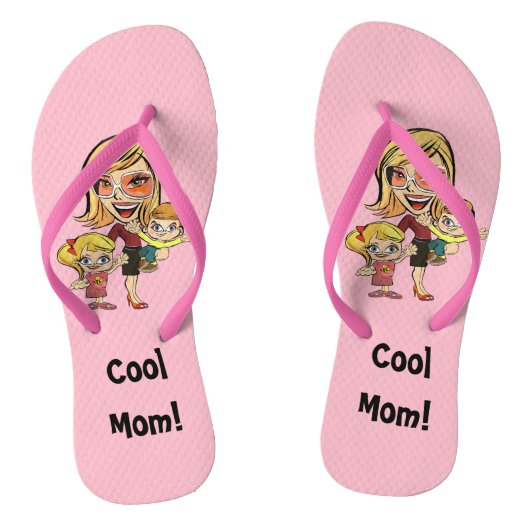 Coole Mama Rosa Flip Flops Badesandalen (Fußbett)
