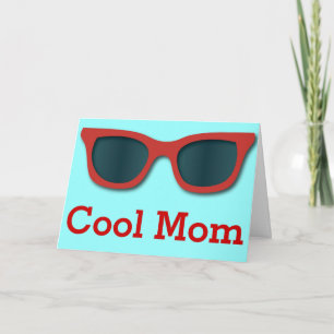 Coole Mama-Sonnenbrille-Gruß-Karte Karte