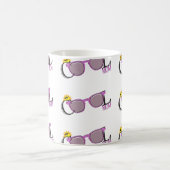 Coole Mama und Sonnenbrille auf Weiß Kaffeetasse (Mittel)