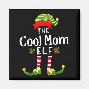 Coole Mama Weihnachtselfen passende Pyjama X-mas P Magnet