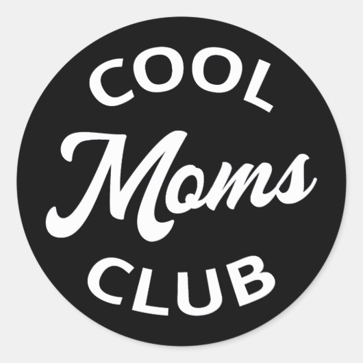 Coole Mamas Club I Runder Aufkleber (Vorderseite)