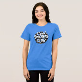Coole Mamas Club Trendy Retro Typografie Design Tri-Blend Shirt (Vorderseite voll)