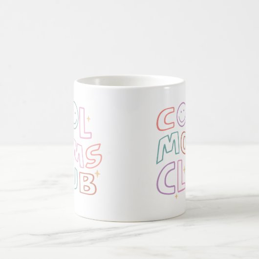 Coole Mamas Club Zum Muttertag Kaffeetasse (Mittel)