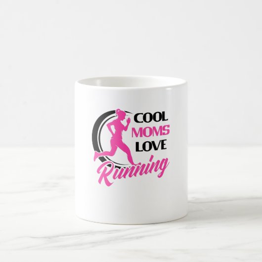 Coole Mamas Mütter, die den Runner Joggen Damen Kaffeetasse (Mittel)