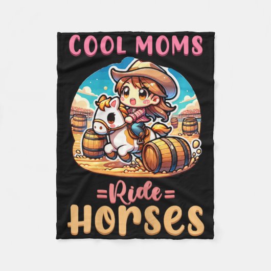 Coole Mamas Pferde I Pferdejäger Fleecedecke (Vorderseite)