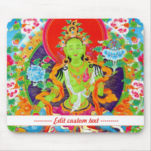 Coole Mandala Green Tara Gott lebendig Mousepad