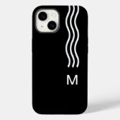 Coole Männer-Business-Monogramm modern Case-Mate iPhone Hülle (Rückseite)