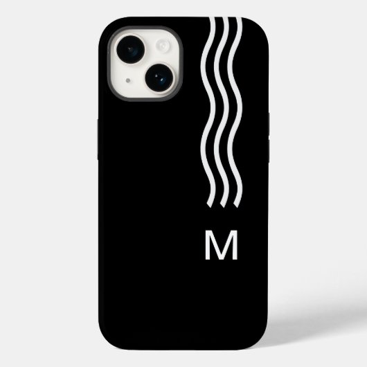 Coole Männer-Business-Monogramm modern Case-Mate iPhone Hülle (Rückseite)