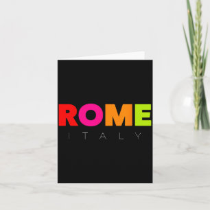Coole Männer Frauen Kinder Bunte Rom Italien Graph Karte