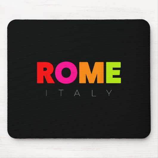 Coole Männer Frauen Kinder Bunte Rom Italien Graph Mousepad (Vorne)